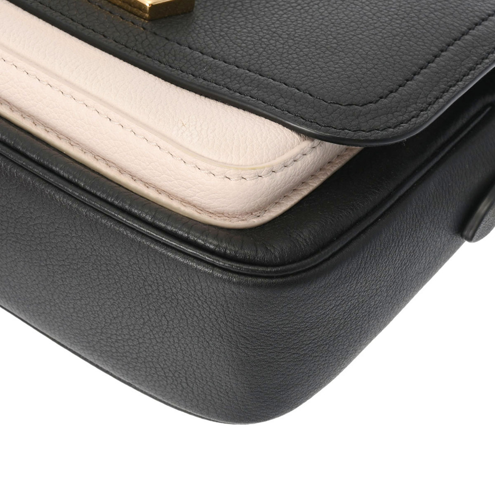 Louis Vuitton Bag Shoulder Noir Lock Me Calf Black Tender Leather Grained - Picture 6 of 11